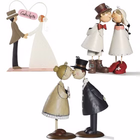 Verschiedene Brautpaare zum Thema Hochzeit Goldene Hochzeit und Gutschein zur Hochzeit