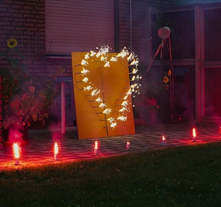 Lichterbild Brennendes Herz