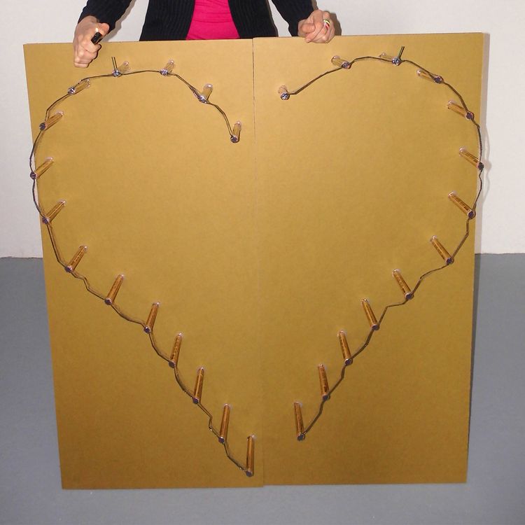 Lichterbild Brennendes Herz