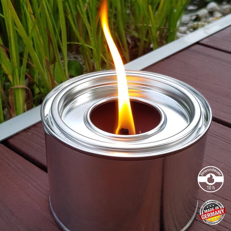 Fackeltopf 10 Stunden Brennzeit Fackeltopf mit 10h Brennzeit Flammenschale Feuertopf Gartendeko