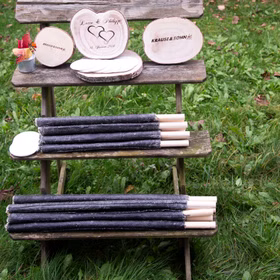 Wachsfackel 75 Min. Brenndauer Fackel 45 cm lang Wanderung Fackelumzug Tuchfackel Fackelwanderung Gartenfeuer Party Deko 