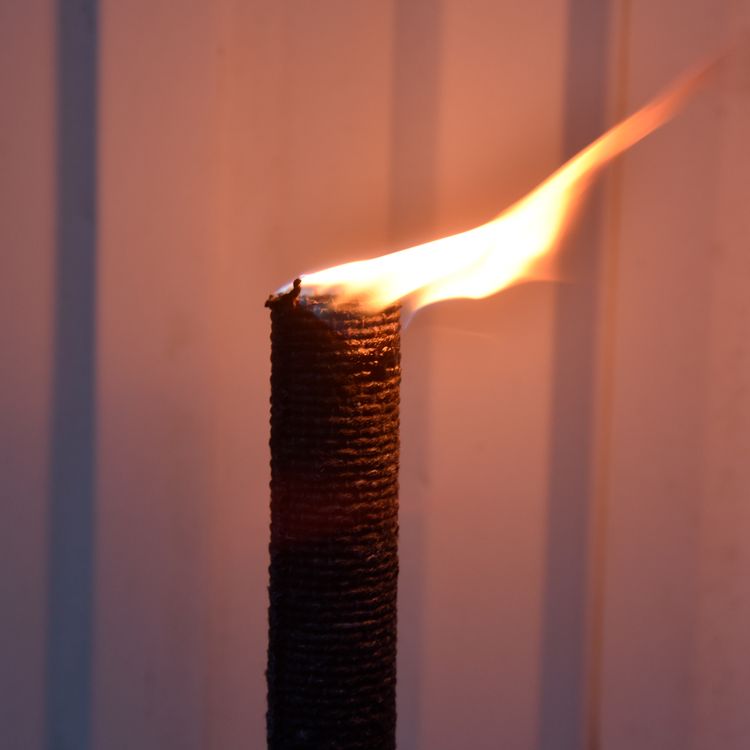 100x Kinderfackeln 45 Min. Brenndauer 30cm lang Fackel Wachsfackel Tuchfackel Fackelwanderung Kindergeburtstag Halloween Gartenparty Ferienlager