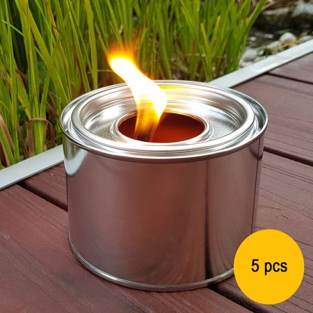 5x Fackeltöpfe mit 10 Stunden Brennzeit