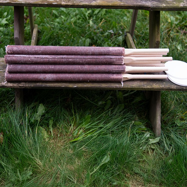 50x Hochwertige Fackeln made in Germany 70 Min. Brennzeit 40cm lang Pechfackel Wachsfackel Fackeln Fackelwanderung Party Deko Garten-Deko