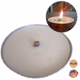 Flammschale mit 8 Stunden Brennzeit Garten Dekoration XXL Kerze Partyfeuer Deko Tischdeko Gartenlicht Outdoorkerze