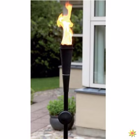Gartenfackel Schwarz Lampenöl Fackeln kaufen
