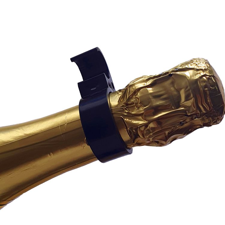 Flaschenclip mit 4 Eisfontänen 30 Sek. Halterung für Sektflasche Zimmerfontäne Universalhalterung für Flaschen Einsatz in Diskotheken Bars Restaurants Geburtstag Party-Zubehör Hochzeit