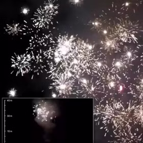 Feuerwerk Effekt Beispiel silber 2 Rowdy Weco Feuerwerk