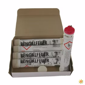 Bengalfeuer Weiß Blinkend, Bengalo 5er Pack von Nico Bengalfeuer Weiß Blinkend, Bengalo 5er Pack von Nico